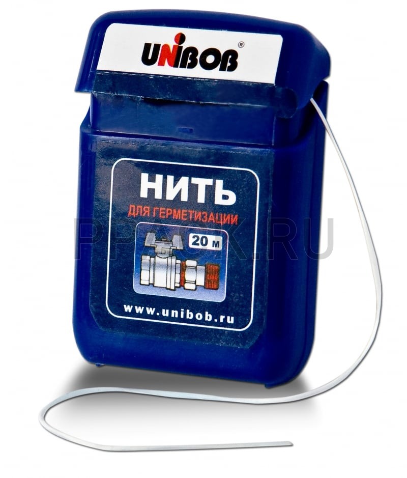 Скотч Нить для герметизации резьбовых соединений Unibob, 20м